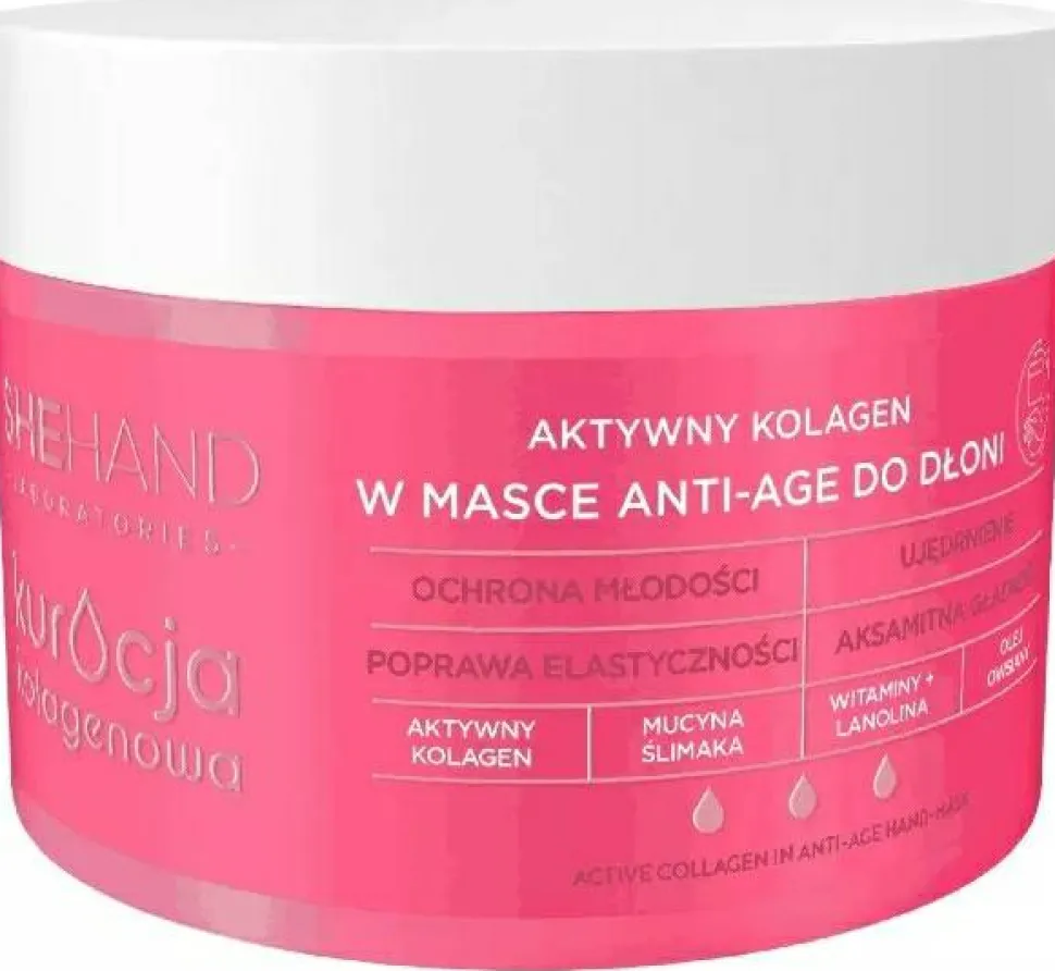 Aktives Kollagen für Hände in Anti-Aging-Maske