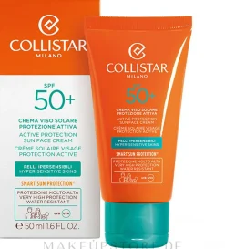 Aktiv schützende Sonnencreme für das Gesicht SPF 50+