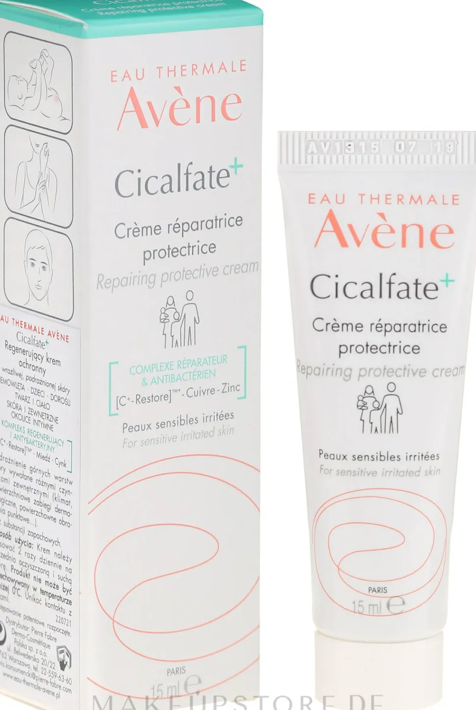 Akut Pflegecreme mit Kupfer- und Zinksulfat für trockene und irritiere Haut