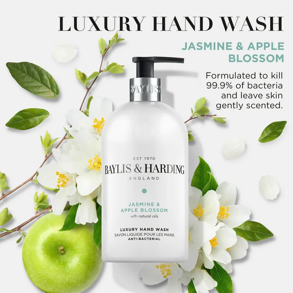 Antibakterielle flüssige Handseife Jasmine & Apple Blossom