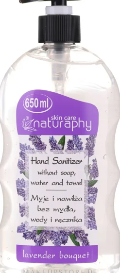 Antibakterielles Handgel mit Alkohol und Lavendelduft