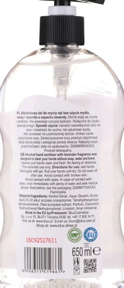 Antibakterielles Handgel mit Alkohol und Lavendelduft