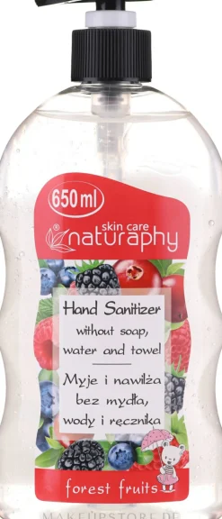 Antibakterielles Handgel mit Waldfrüchten