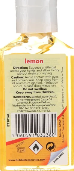 Antibakterielles Handgel Zitrone