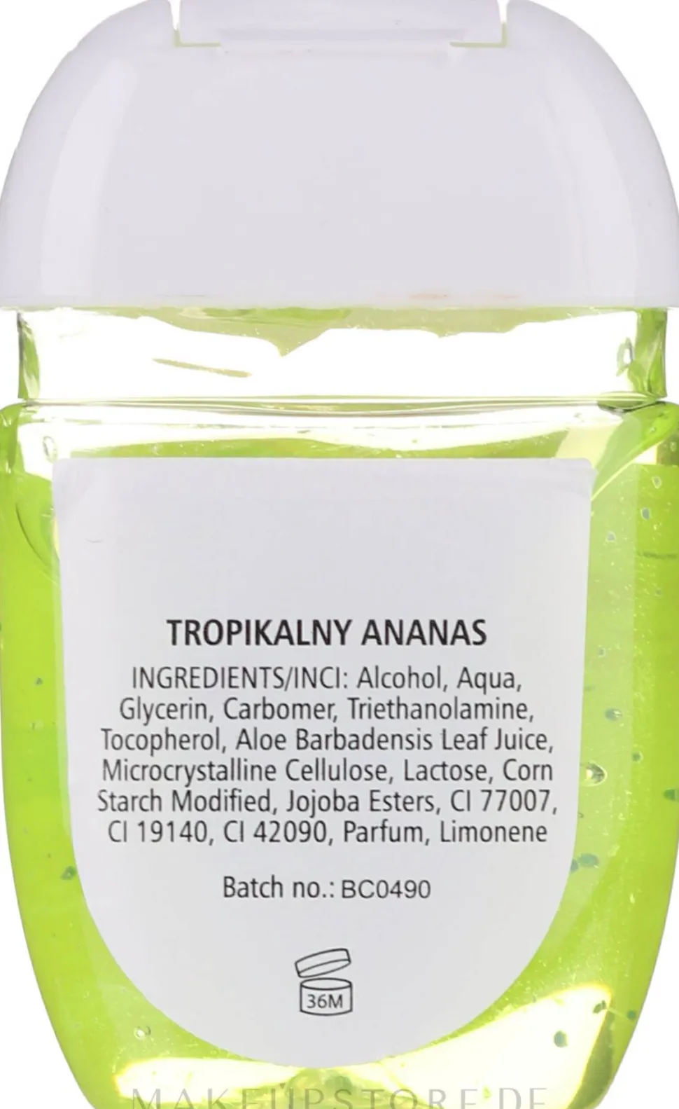 Antibakterielles Handreinigungsgel mit Ananasduft