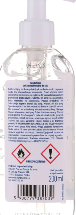 Antibakterielles Handreinigungsgel mit Hyaluronsäure