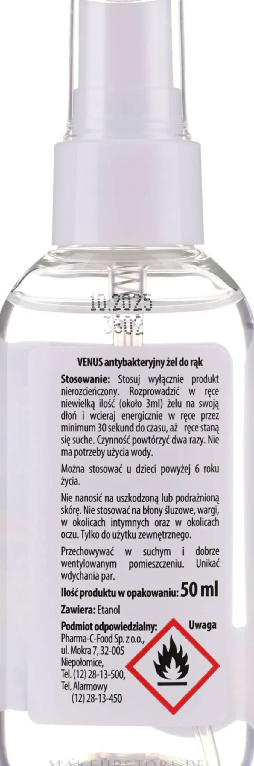 Antibakterielles Handreinigungsgel-Spray