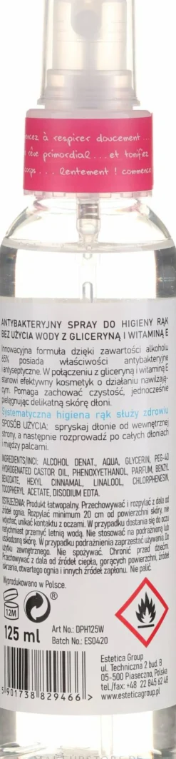 Antibakterielles Handreinigungsspray mit Wassermelonduft