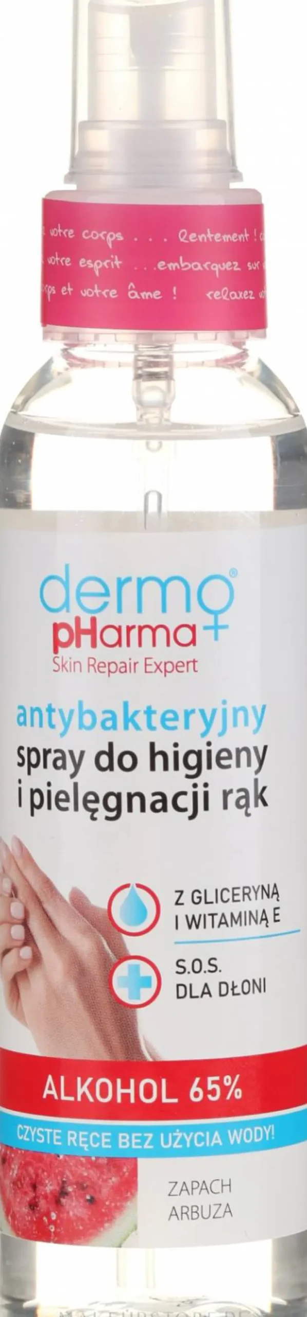 Antibakterielles Handreinigungsspray mit Wassermelonduft