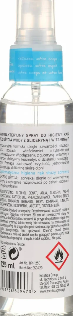 Antibakterielles Handspray mit Baumwollduft