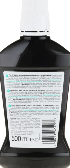 Antibakterielles Mundwasser mit Aktivkohle