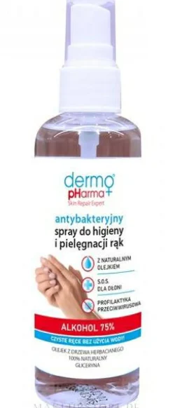 Antibakterielles Spray für Handpflege und Hygiene