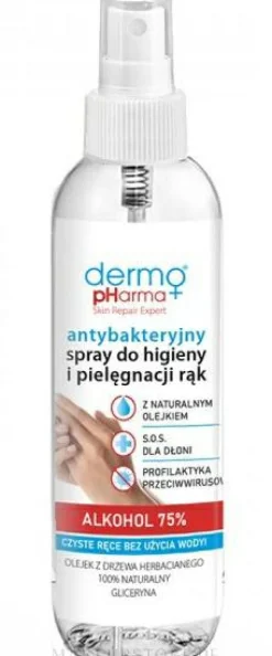 Antibakterielles Spray für Handpflege und Hygiene