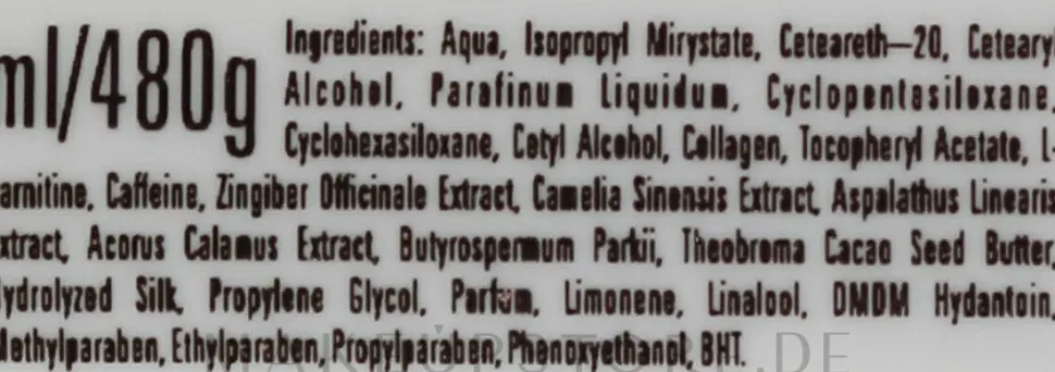 Anti-Cellulite Körpercreme mit L-Carnitin, Koffein und Ingwer