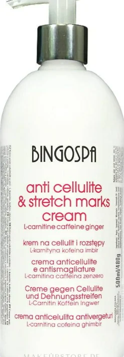 Anti-Cellulite Körpercreme mit L-Carnitin, Koffein und Ingwer