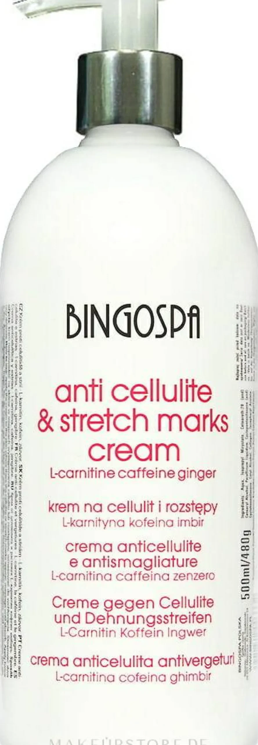 Anti-Cellulite Körpercreme mit L-Carnitin, Koffein und Ingwer