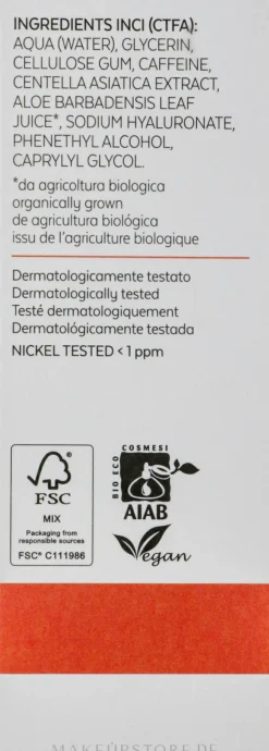 Anti-Cellulite-Körperserum Koffein und Centella 6%