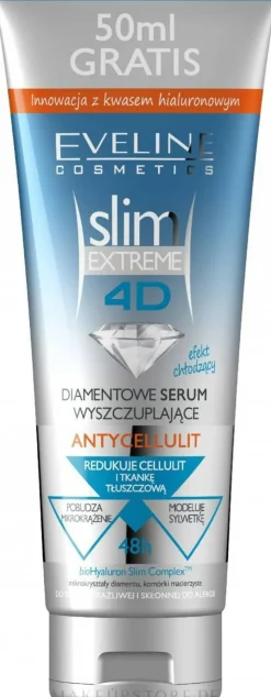 Anti-Cellulite Körperserum zum Abnehmen mit Diamantpartikeln und Hyaluronsäure
