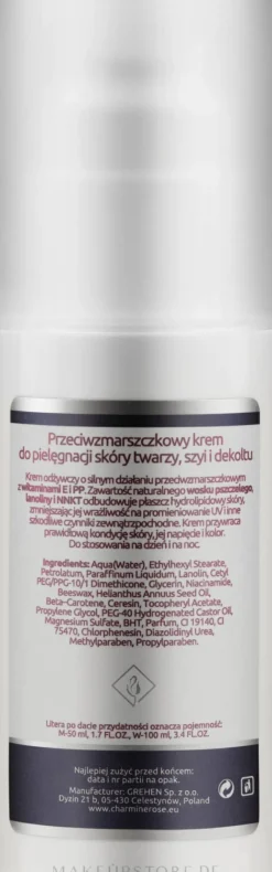 Anti-Falten Creme für Gesicht, Hals und Dekolleté