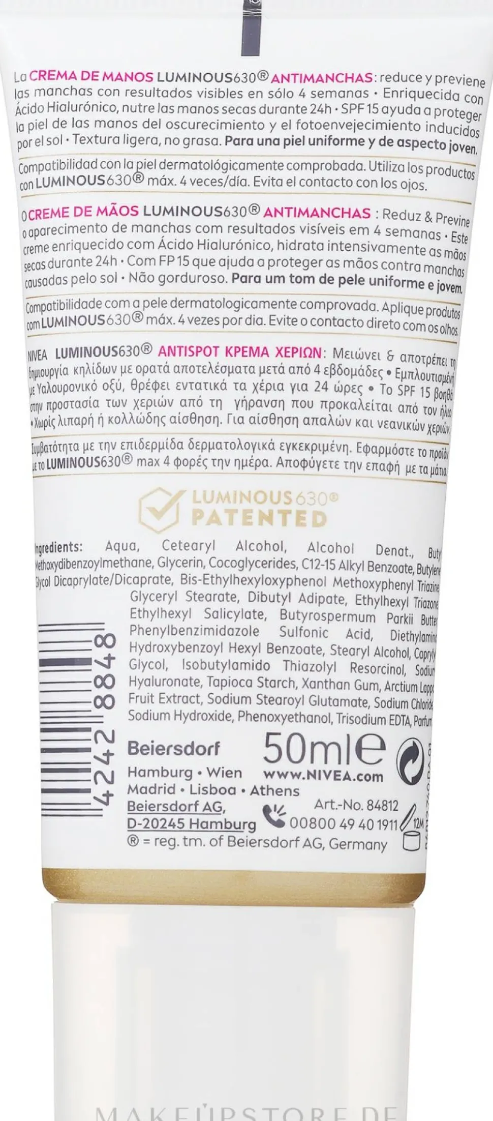 Anti-Pigment-Handcreme