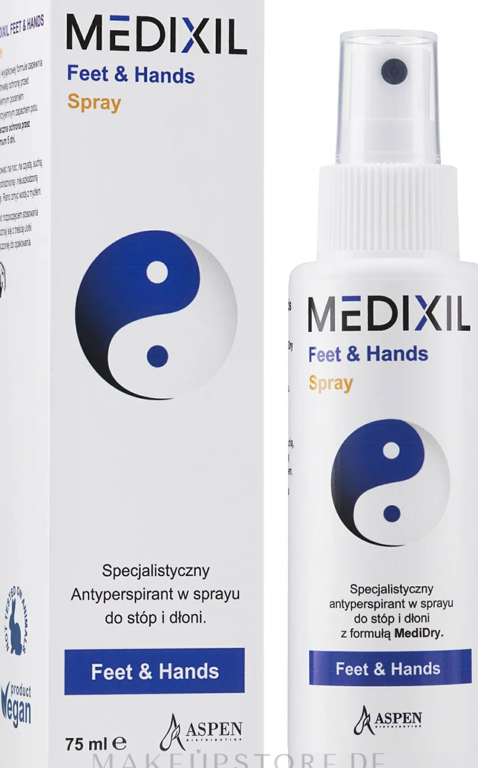 Antitranspirant-Spray für Hände und Füße