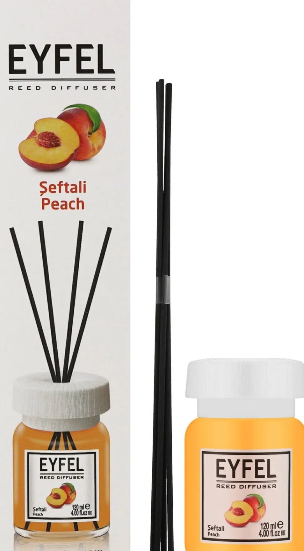 Aroma-Diffusor mit Duftstäbchen Pfirsich