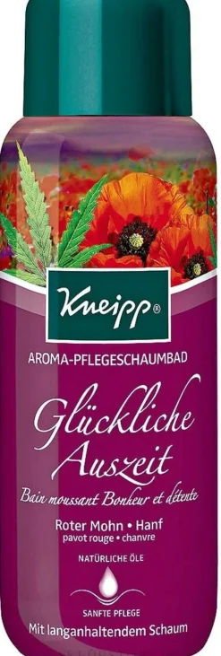 Aroma-Pflegeschaumbad mit rotem Mohn und Hanf