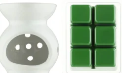 Aromatherapie-Set mit Wachs und Lampe Limette und Ingwer