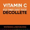 Aufhellende und regenerierende Tuchmaske für das Dekolleté mit Vitamin C