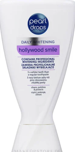 Aufhellende Zahnpasta für strahlende Zähne Hollywood Smile