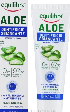 Aufhellende Zahnpasta mit Aloe vera