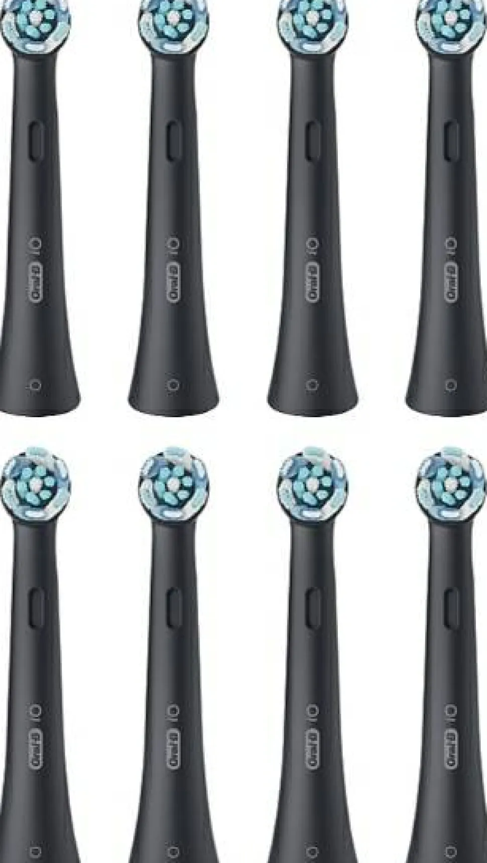 Aufsteckbürsten für elektrische Zahnbürste, schwarz, 8 Stk