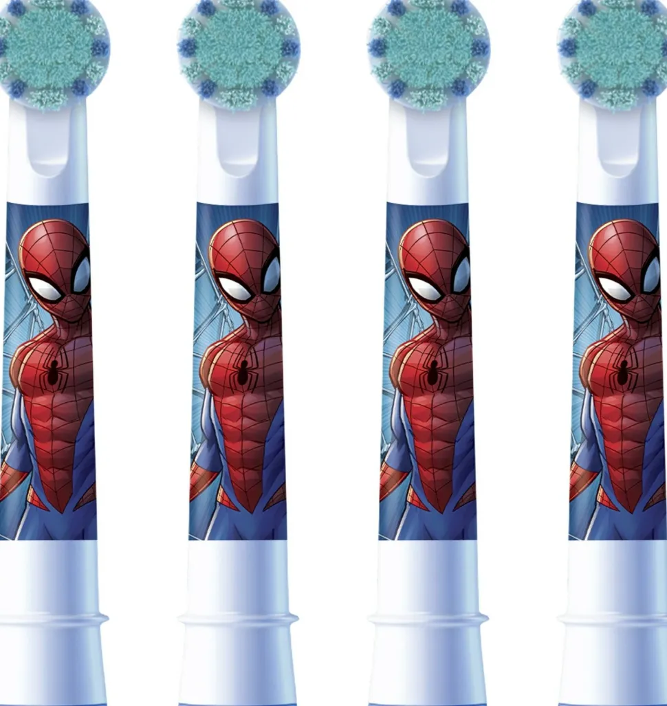 Austauschbare Zahnbürstenköpfe für elektrische Kinderzahnbürste Spiderman 4 St.