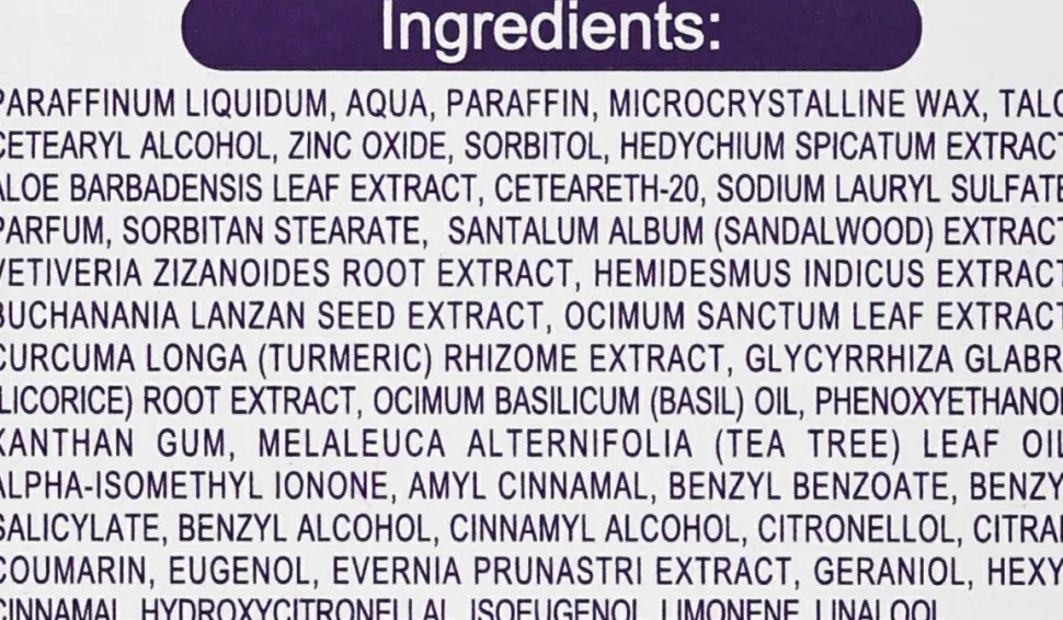 Ayurvedische antiseptische Körpercreme