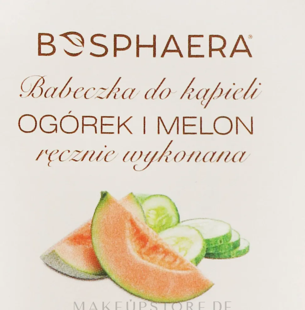 Badebombe mit Gurke und Melone
