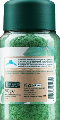Badekristalle mit ätherischem Eukalyptusöl