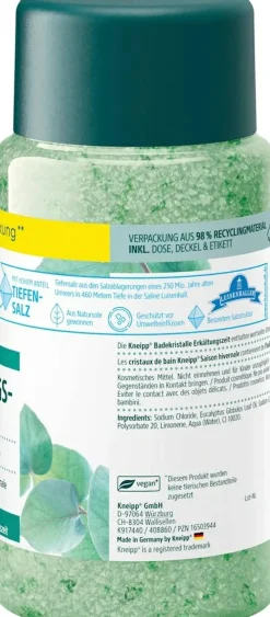 Badekristalle mit ätherischem Eukalyptusöl