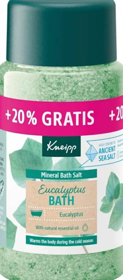 Badekristalle mit ätherischem Eukalyptusöl