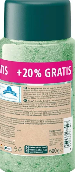 Badekristalle mit ätherischem Eukalyptusöl
