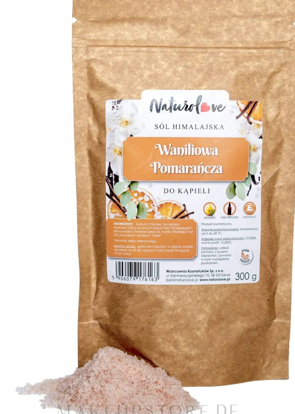 Badesalz aus dem Himalaya Vanille und Orange