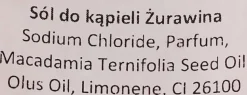 Badesalz Cranberry
