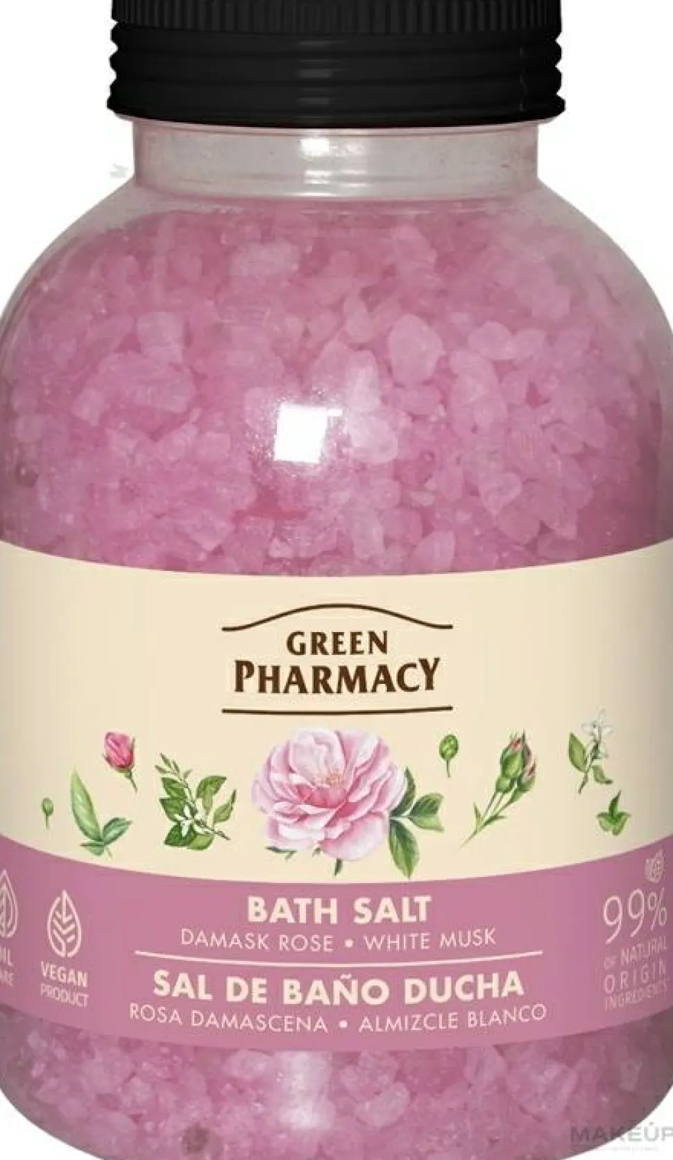 Badesalz Damaszener Rose und weißer Moschus