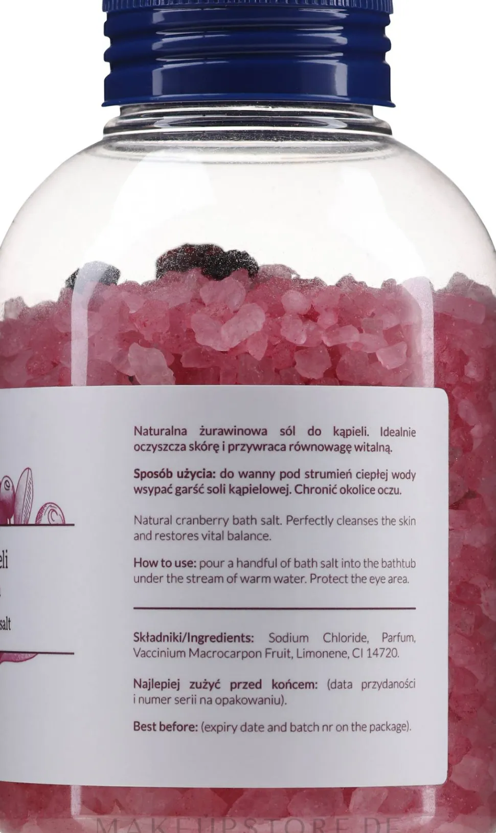 Badesalz mit Cranberry