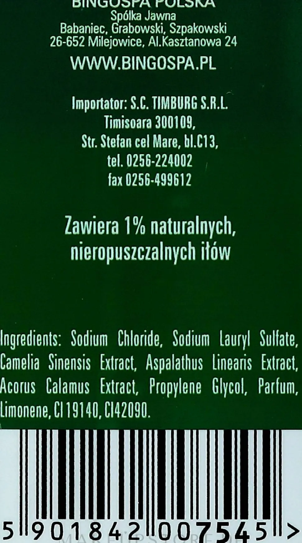 Badesalz mit Duft von japanischen Kiefern