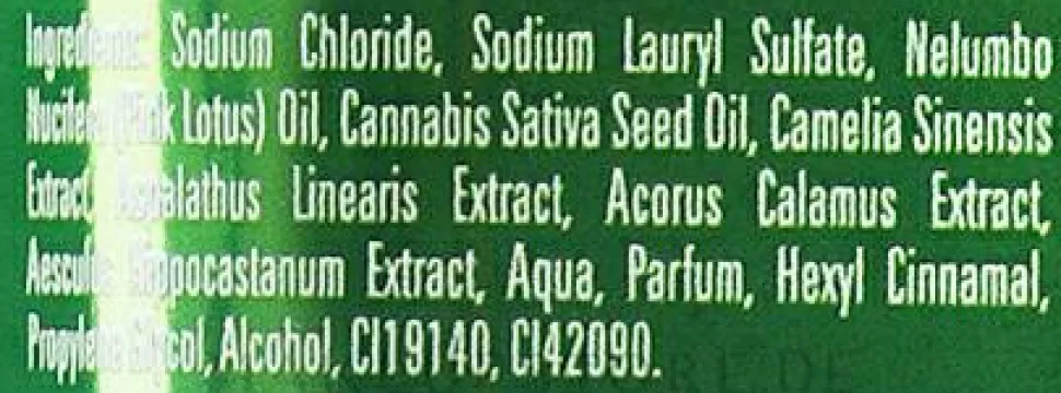 Badesalz mit Lotus und Cannabisöl