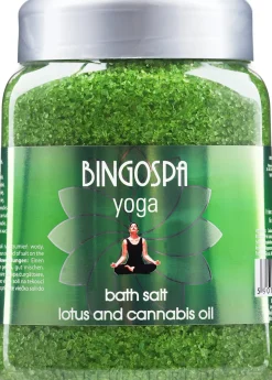 Badesalz mit Lotus und Cannabisöl