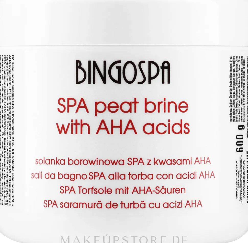 Badesalz mit mit AHA-Säuren
