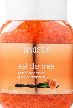 Badesalz mit Pfirsichduft und Macadamiaöl