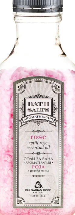 Badesalz mit Rosenöl und Rosenblüten