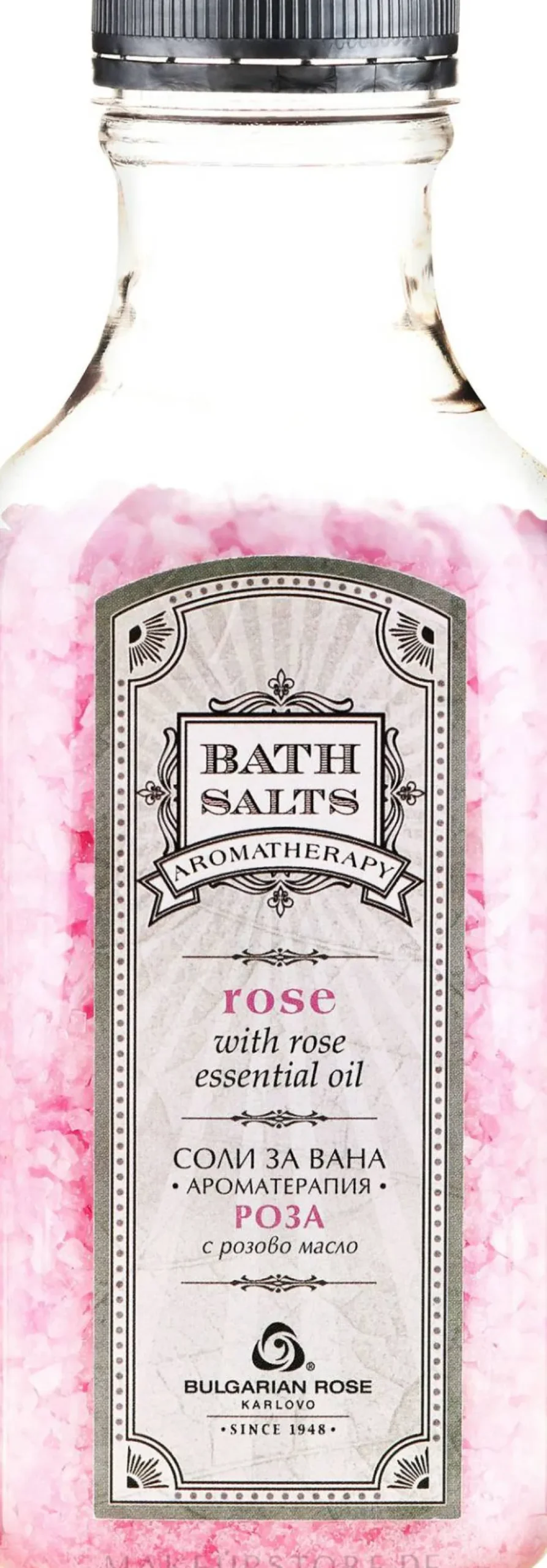 Badesalz mit Rosenöl und Rosenblüten